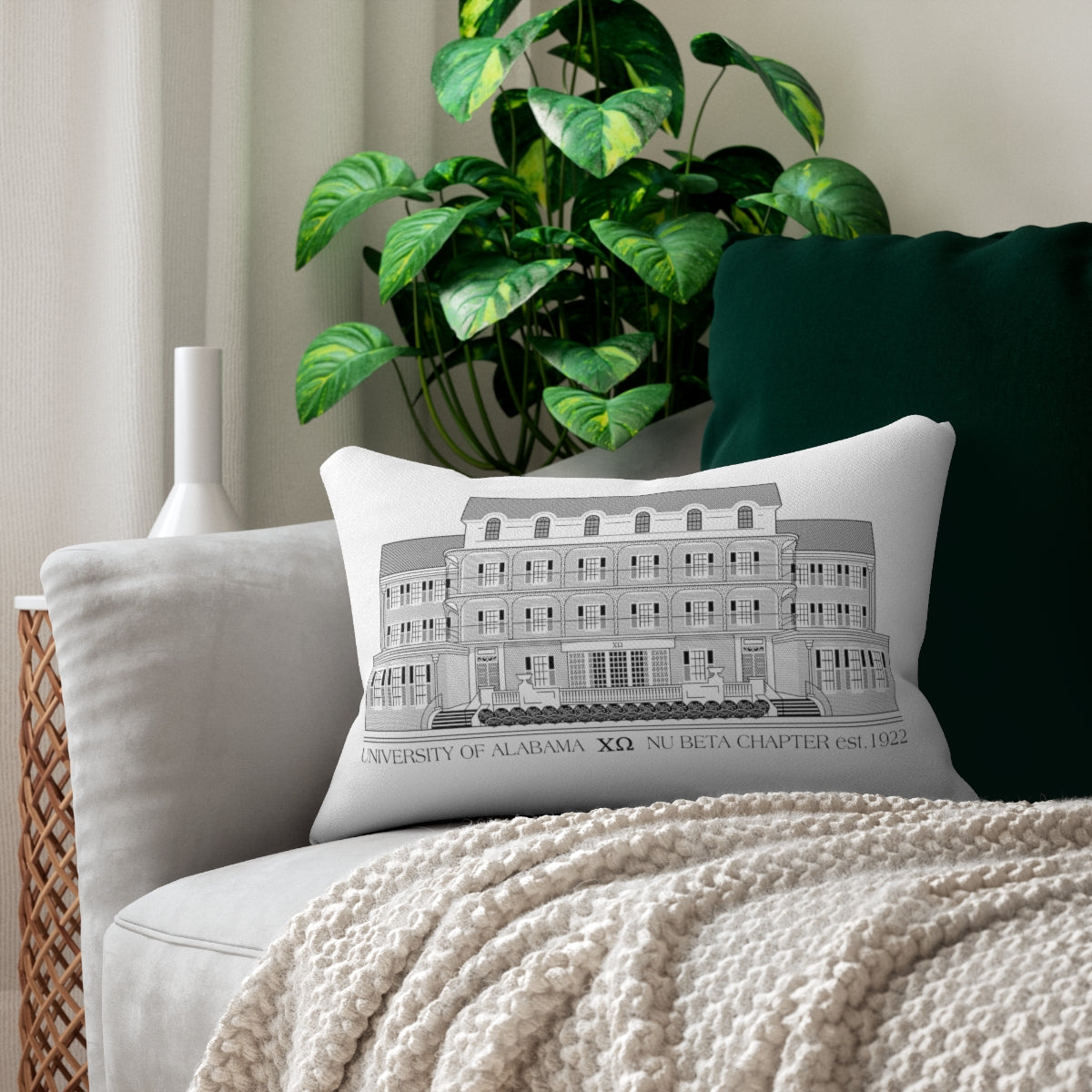 Chi O AL House Pillow