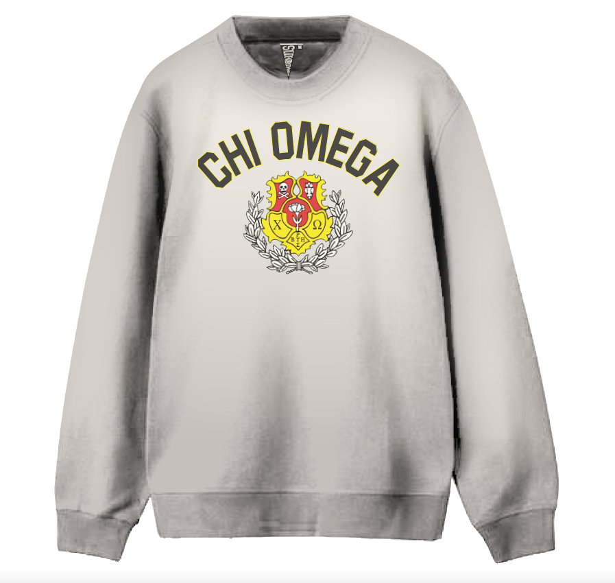 Chi Omga Vintage Crest Crew