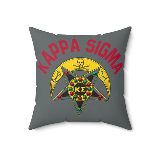 Kappa Sig Crest Faux Suede Pillow
